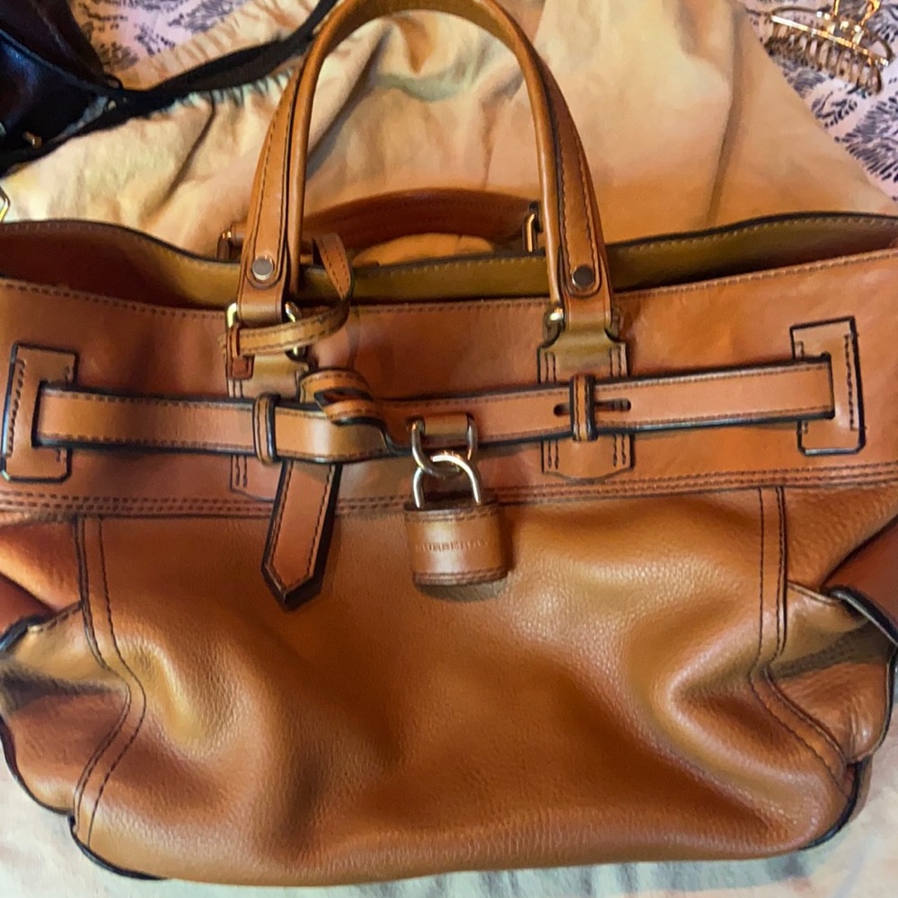 brown burberry bag nova check inside